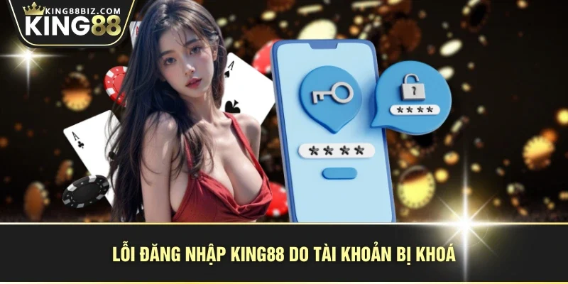 Lỗi đăng nhập KING88 do tài khoản bị khoá